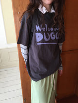 【即日発送】YWD WELCOME T-SHIRTS_CHARCOAL (1color)