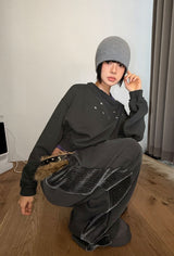 (Lining brushed) サイドラインピグメントパンツ