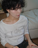 [925SILVER] PURE ROSE PENDENT NECKLACE