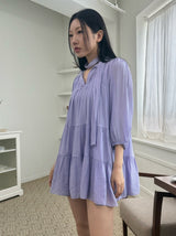Grape scarf dress