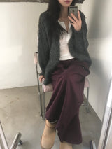 hairy overfit cardigan
