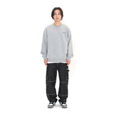Sport Dept Flocking Logo Sweatshirt - Melange Grey