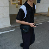 ASCLO Varsity Lace Short Sleeve Cardigan (3color)