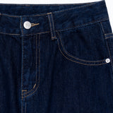 ダークブルースタンダードフィットデニムパンツ code 23003