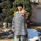 オーバーサイズビンテージカラー長袖Tシャツ