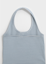 [B-BASIC] Summer Stripe Halter Sleeveless