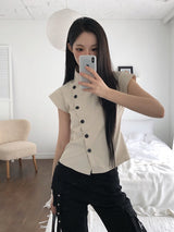 チューザーカーゴストラップピンタックブーツカットパンツ