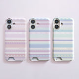 [MADE] Soft stripe case (Soda blue)