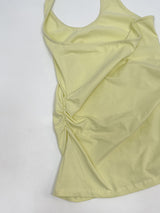 Shirred Halter Neck Long Sleeveless