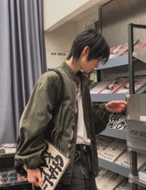 モーヴ ウォッシュド ショート フィールドジャケット