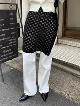 [MADE] Harmo layered knit skirt