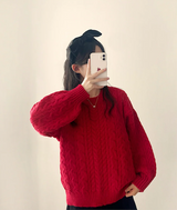 Sewing Dotom Balloon Fit Round Knit