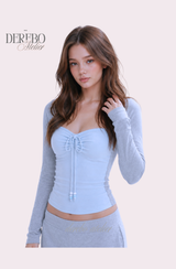 Blanc Center Gray Long-Sleeve T-Shirt