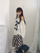 Numbering loose sweatshirt