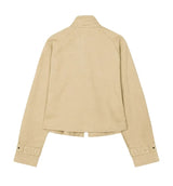 Deen high-neck cropped jacket