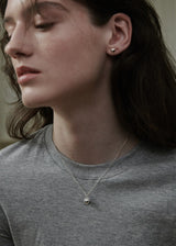 [925 silver] Un.silver.10 / full heart necklace (10mm)(silver)