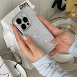 [ハンドメイド] ピンクフラワーパールジェリーハードケース