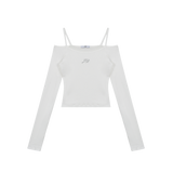 [MADE] ジュエリーオープンショルダー (IVORY)