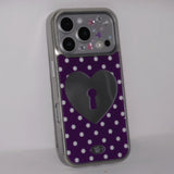 [MADE] heart lock case (purple)