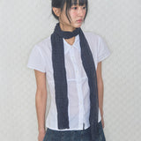 vintage dot scarf navy