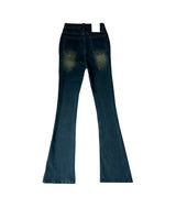 LONG & SLIM FIT Slit detail bootcut high waist hip deep pad long denim pants (3 colors)