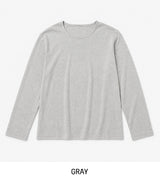 オーベン コットン ベーシック ロング スリーブ Tシャツ