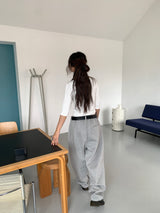 ボートネックミッドスリーブTシャツ (4C)