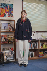[2-WAY] Mushroom Stitch Zip-Up