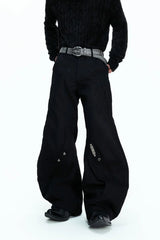 Washed Canvas Panel Blade Pants