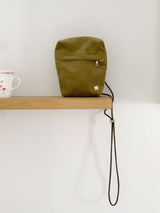 mini pocket bag - corduroy matcha