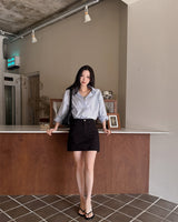 Chiu cotton mini skirt