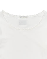 ダブルフリルTシャツ (ホワイト)