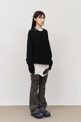 Wig Zipper Round Knit