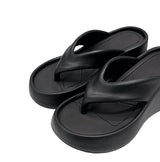 (+8cm) Rush Color Matching Platform Sole Flip Flops