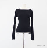 Charlotte Color Block Off-Layered T-shirt