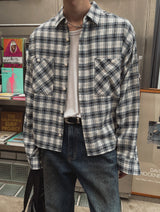 Yuki チェッククロップシャツ