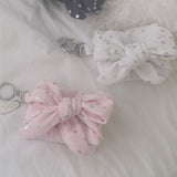 Ribbon wallet_dot pink