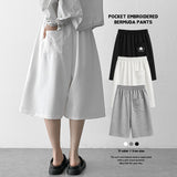 Angel's Double-Sided Embroidered Zuri Bermuda Pants (3 colors) 