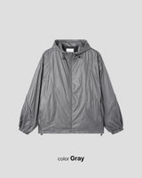 Wave Zipper Hood Windbreaker