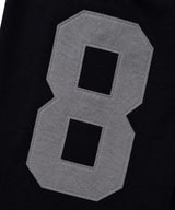 Numbering Patch Bermuda Sweat Pants - Black