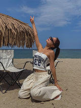Sunkey Patch Strap Tube Top