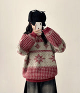 Loa Snow Flake Nordic Pattern Knit