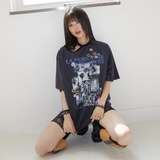 チョーカーロックTシャツ ネイビー