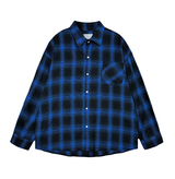A-ekid overfit check pocket shirt