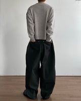 Obi Button Denim Pants
