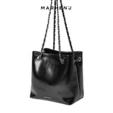 GISELLE Chain Leather Shoulder Bag