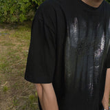 ASCLO フォイルエンブロイダリー半袖Tシャツ (2color)