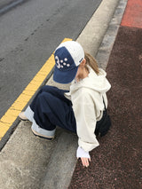 チェックボタンロールアップワイドパンツ (2c)