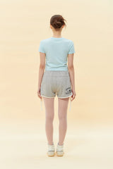 SIGNATURE BIG CHERRY CROP T-SHIRT - LIGHT MINT 