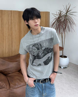 ルーデン ヴィンテージ グラフィック クロップ ショートスリーブ Tシャツ